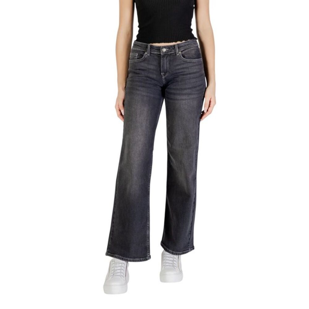 Only Black Cotton Bootcut Women's Jeans
